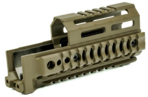 MI AK ALPHA SERIES QUAD RAIL HANDGUARD 6 FDE