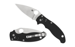 SPYDERCO MANIX 2 BLACK G10 PLAINEDGE