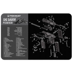 SIG SAUER P238 CLEANING MAT - 11" X 17"