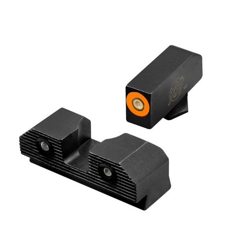 R3D 2.0 NIGHT SIGHTS - GLOCK 20/21, FRONT ORANGE OUTLINE