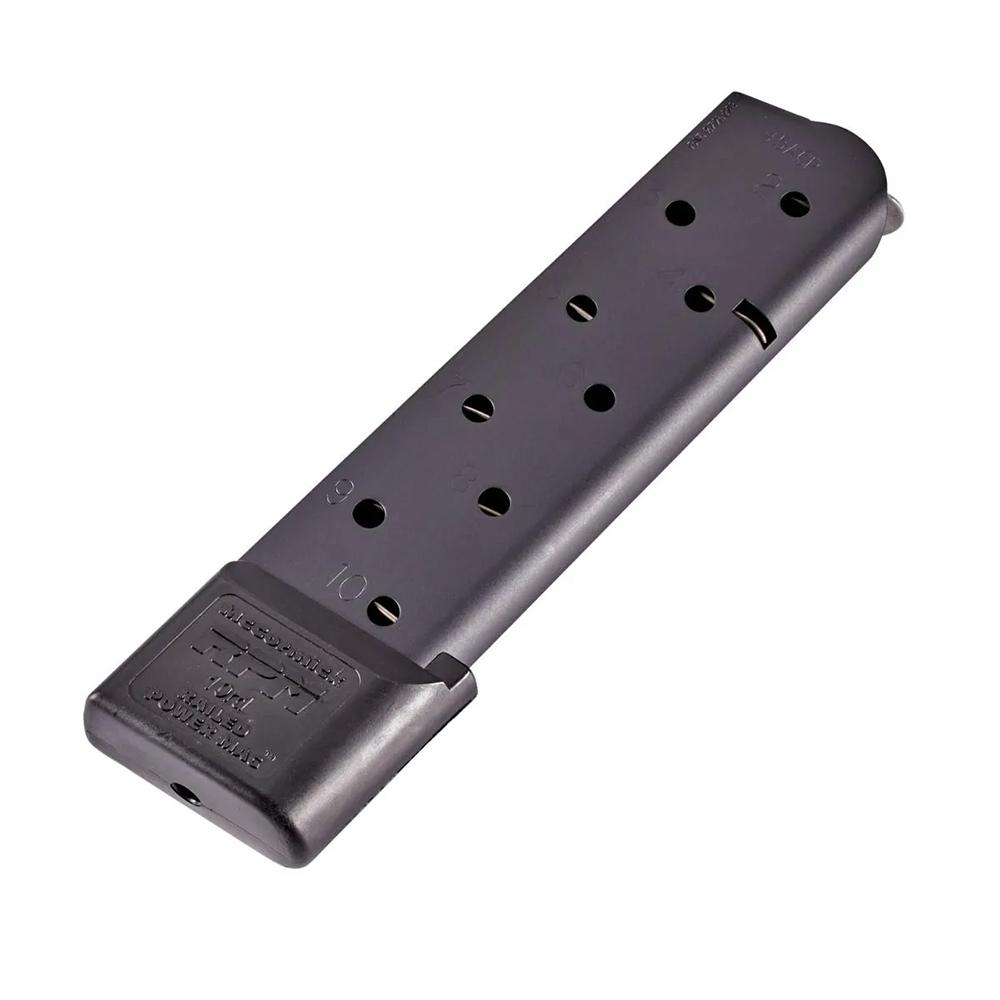 Chip McCormick Railed Power 1911 Full Size Handgun Magazine Black .45 ACP 10/rd