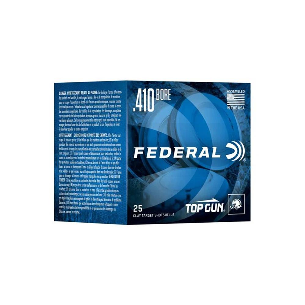 Federal Top Gun Sporting Shotshells .410 2-1/2 1/2 Oz 1330 Fps #9 25/ct eral Top Gun Sporting Shotshells .410 2-1/2 1/2 Oz 1330 Fps #9 25/ct Ammo