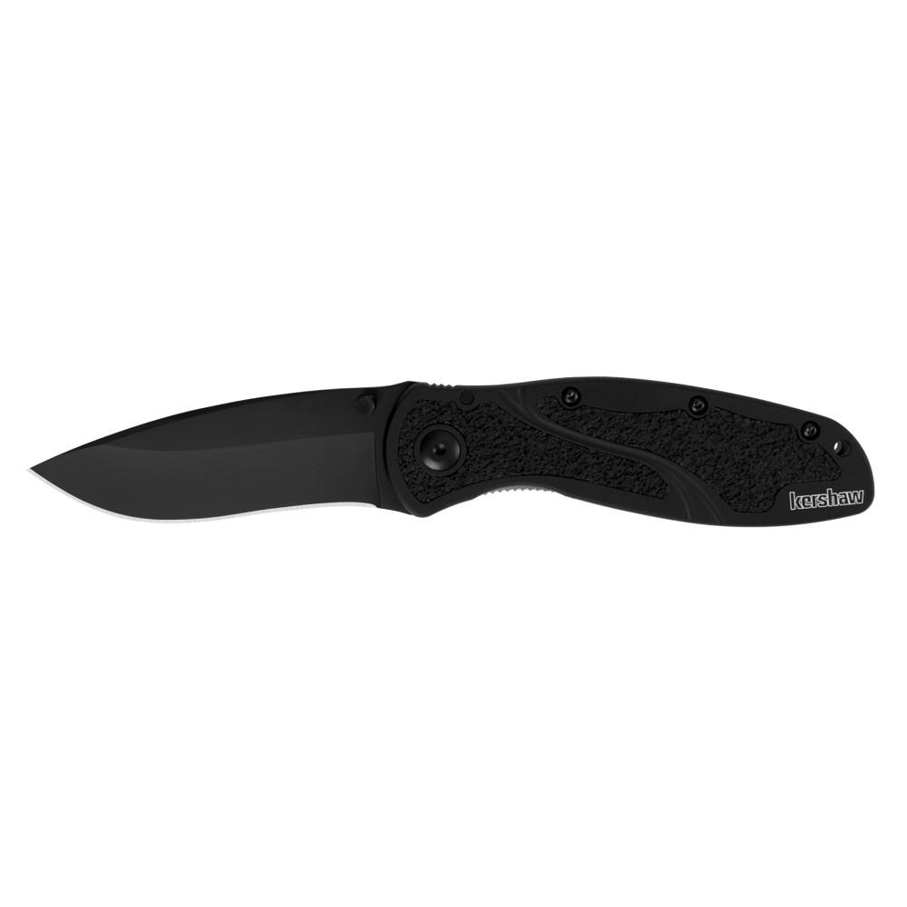Kershaw Blur Assisted Folding Knife 3-4/10" Drop Point Blade Black