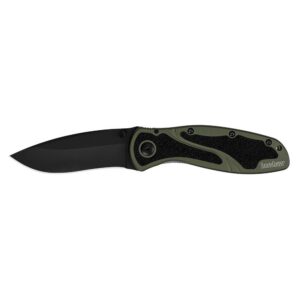Kershaw Blur Folding Knife 3-2/5" Drop Point Blade Olive Drab