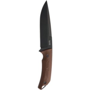 Ka-Bar Jarosz Turok Fixed Knife 6-1/4" Clip Point Blade Brown
