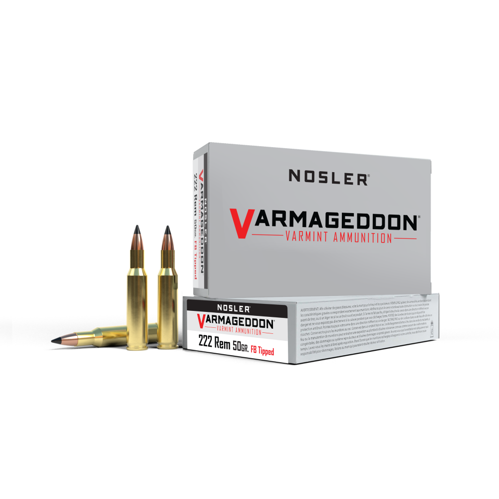 ler Varmageddon Rifle Ammunition .222 Rem 50gr VG FBT 3150 Fps 20/ct Ammo