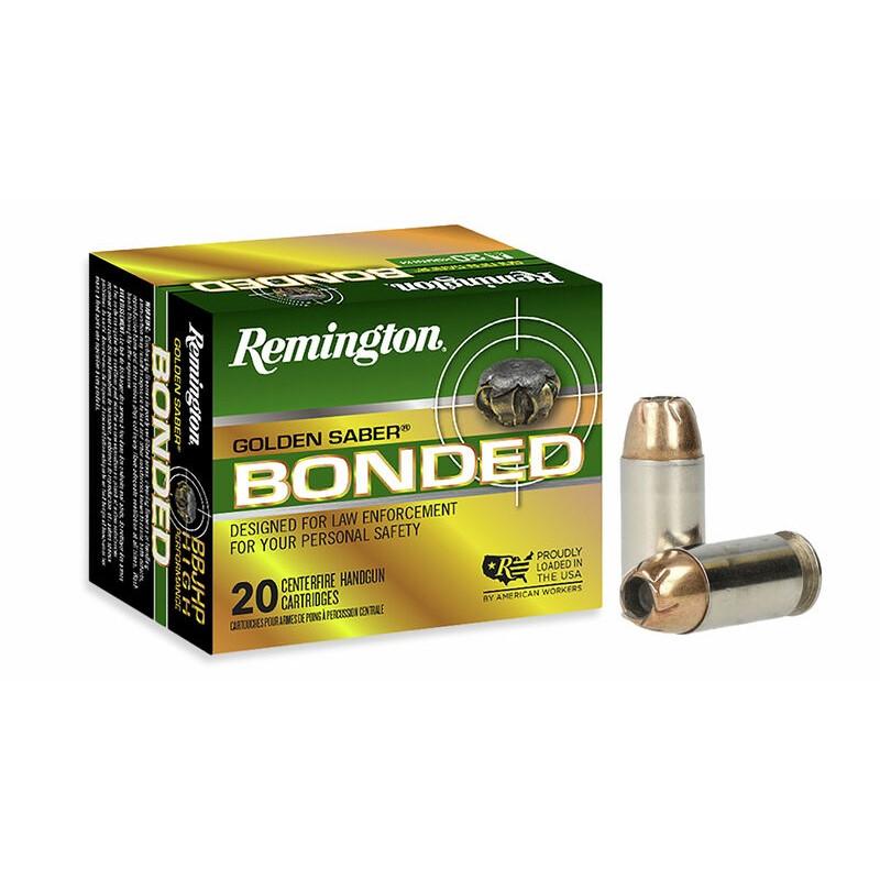 ington Golden Saber Bonded Handgun 45 Auto 185 Gr BJHP 1015 Fps 20/ct Ammo