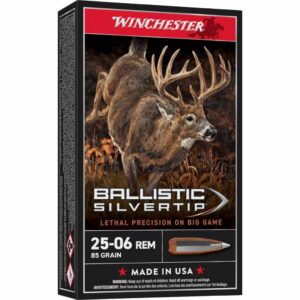 Winchester Ballistic Silvertip Rifle Ammunition .25-06 Rem 85 gr. PT 3470 fps 20/ct