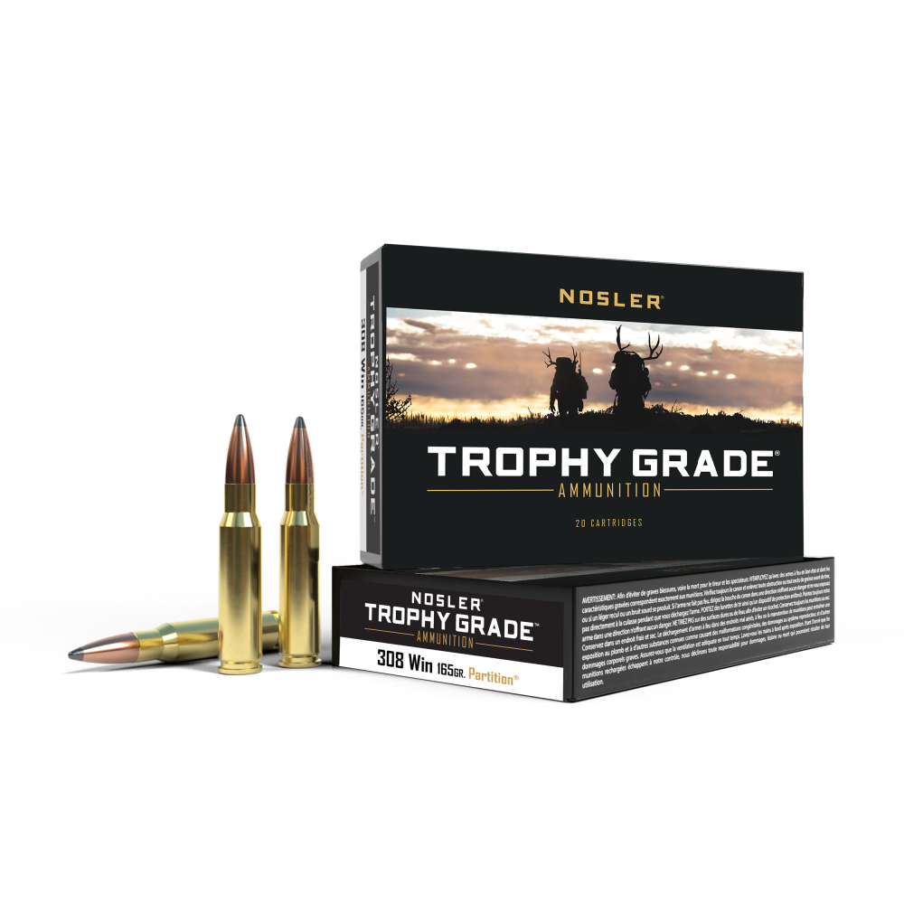 ler Partition Trophy Grade Rifle Ammunition .308 Win 165 Gr PT 2800 Fps 20/ct Ammo