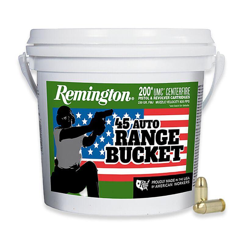 ington UMC Range Bucket Handgun Ammunition .45 ACP 230 Gr FMJ 835 Fps 200/ct Ammo