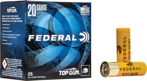FEDERAL TOP GUN 20GA 7/8OZ #8 Ammo - 1210FPS 250RD CASE LOT 1210FPS 250RD CASE LOT Ammo