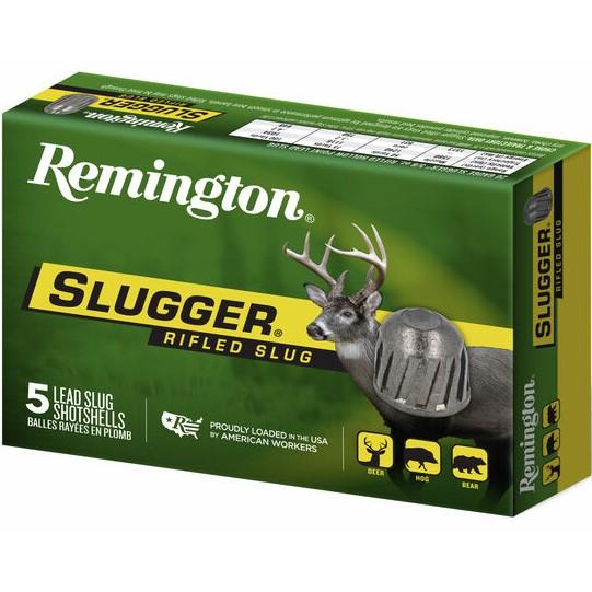 Remington Slugger Rifled Slug .410 Ga 2 1/2 MAX 1/5 Oz Slug 1830 Fps 5/ct ington Slugger Rifled Slug .410 Ga 2 1/2 MAX 1/5 Oz Slug 1830 Fps 5/ct Ammo